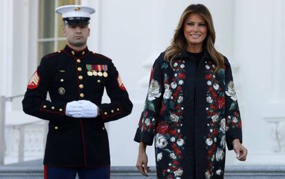 La primera dama de Estados Unidos, Melania Trump, en la Casa Blanca en noviembre.