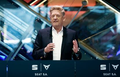 El presidente de Seat, Wayne Griffiths, en una presentación en marzol