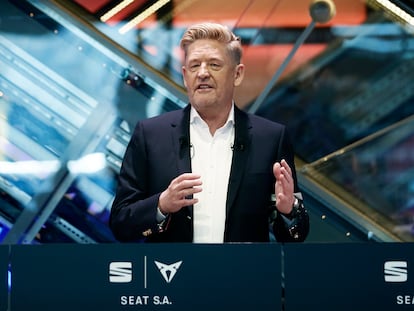 El presidente de Seat, Wayne Griffiths, en una presentación en marzol