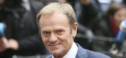 El presidente del Consejo de la Uni&oacute;n Europeo, Donald Tusk.