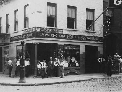L'establiment La Valenciana, centre de recepció d'immigrants a Nova York des de principis del segle XX.