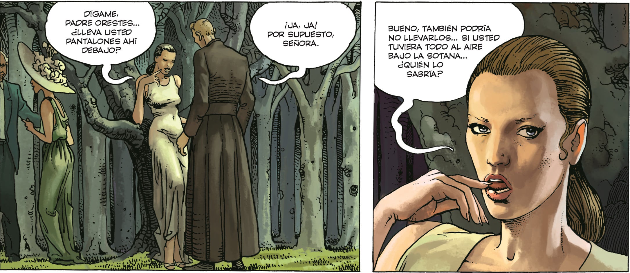 Viñetas de 'El clic', de Milo Manara, editado por Norma.