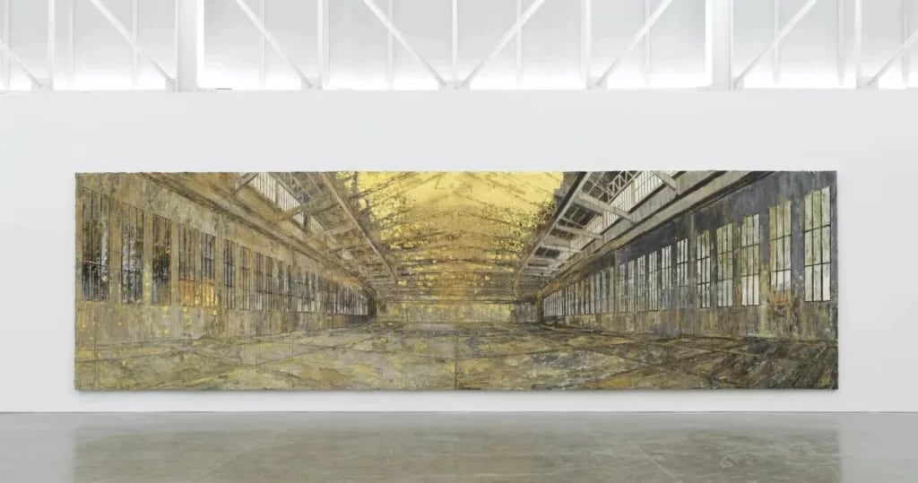 'Danaë' (2016-2021), una de las obras más grandes (de más de 13 metros de ancho)  realizadas hasta la fecha por Anselm Kiefer, expuesta en la Gagosian Gallery de Nueva York y que se incluirá en la muestra del artista alemán en el CAHH de Valencia.