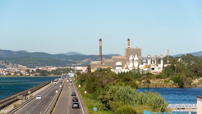 Vista de la planta de Ence en Pontevedra, en una foto de archivo.