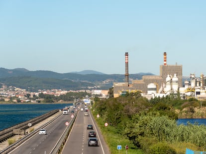 Vista de la planta de Ence en Pontevedra, en una foto de archivo.