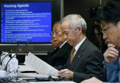 El presidente de la Compañía Eléctrica de Tokio (Tepco), Naomi Hirose, en las instalaciones de la Compañía Eléctrica de Tokio. EFE/Archivo