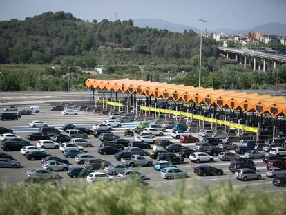 Peaje de la AP 7, de Abertis, en Martorell.