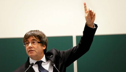 L'expresident Carles Puigdemont, a Bèlgica.