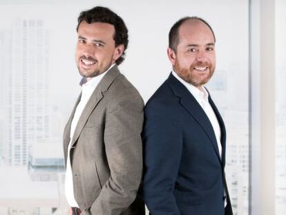 El actual equipo directivo de LetsBonus: el consejero delegado, Juan Luis Rico; y el director financiero, Joan Pina.