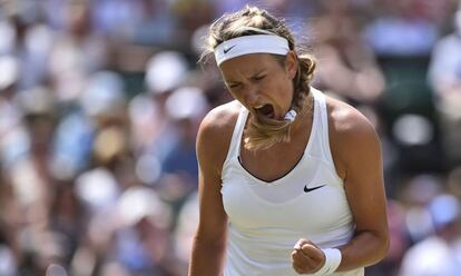 Azarenka, durante el pasado torneo de Wimbledon.