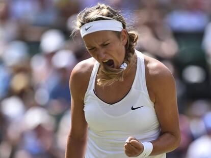 Azarenka, durante el pasado torneo de Wimbledon.