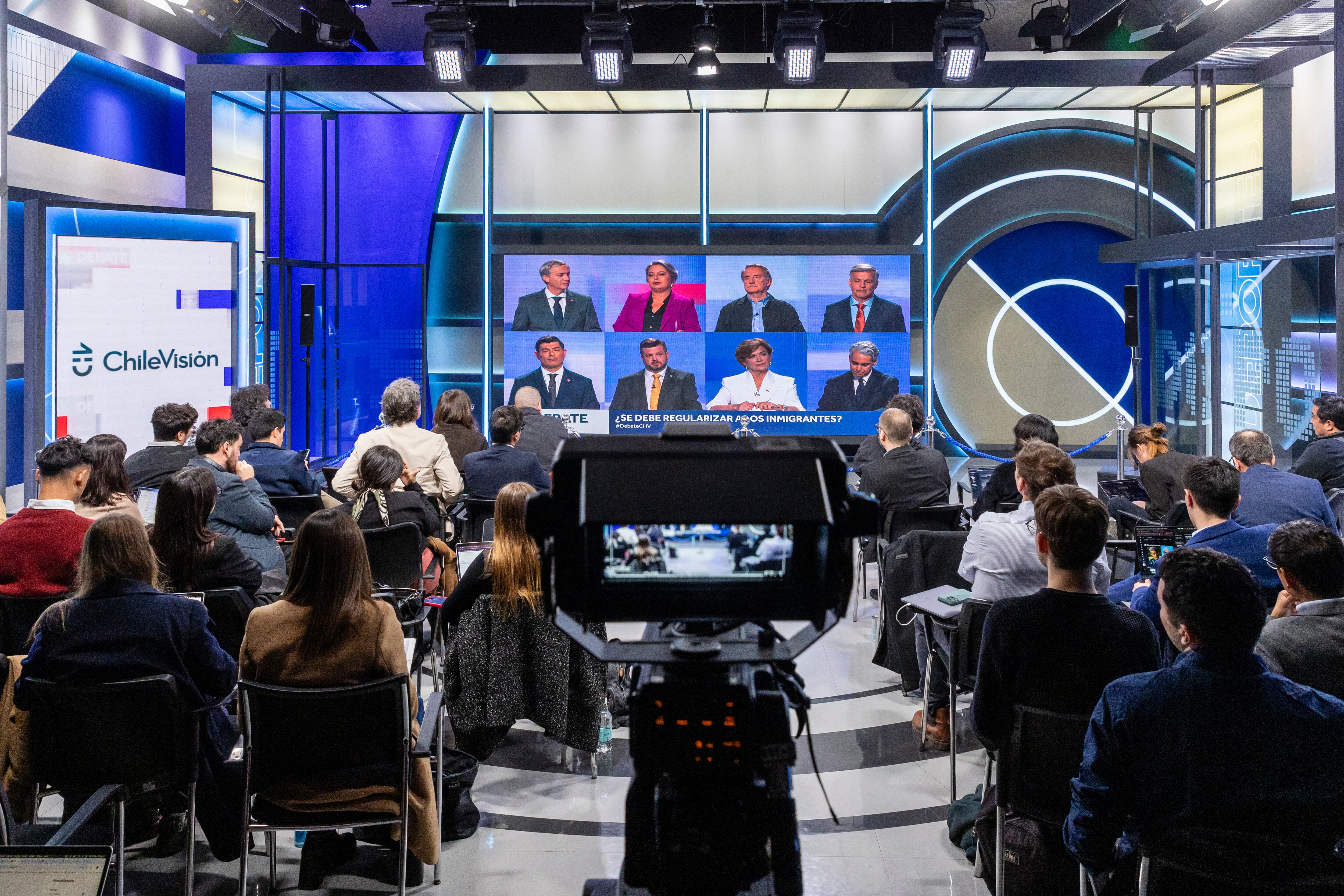 Debate presidencial el 10 de septiembre en Santiago, Chile.

