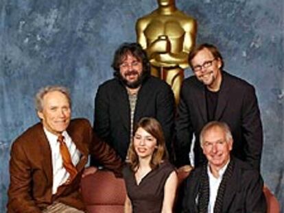 Clint Eastwood, Sofia Coppola y Peter Weir. De pie, Peter Jackson y Fernando Meirelles.