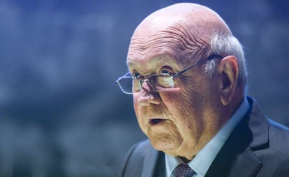 Frederik de Klerk en Irlanda en 2017.