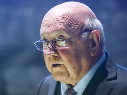 Frederik de Klerk en Irlanda en 2017.