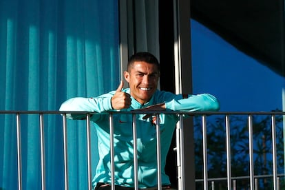 Cristiano Ronaldo, durante su aislamiento.