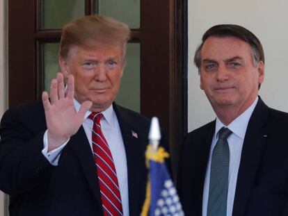 Trump e Bolsonaro, en uma imagen de arquivo.