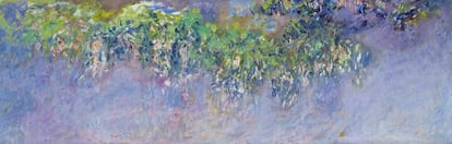 La obra 'Glicinas' (1919-1920), de Claude Monet.