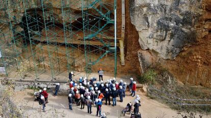 El yacimiento de Galería de Atapuerca.