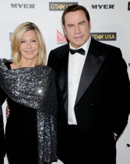 Olivia Newton-John y John Travolta, en 2010.