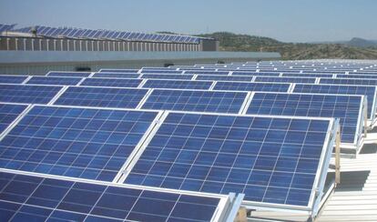 Paneles solares de Endesa en Cataluña.