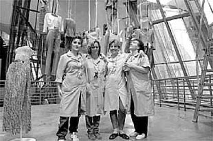 Trabajadoras de la limpieza del museo Guggenheim.