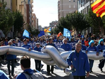 La manifestació d'aquest diumenge a Amposta.