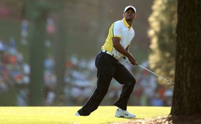 Tiger, tras un golpe en el 17.