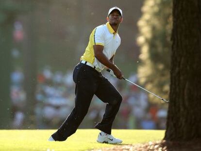 Tiger, tras un golpe en el 17.