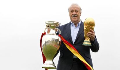 Del Bosque, con la Eurocopa y la Copa del Mundo