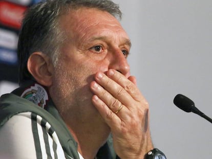 Martino, durante una conferencia de prensa.