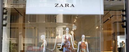 Un escaparate de Zara en Madrid.