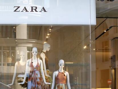 Un escaparate de Zara en Madrid.