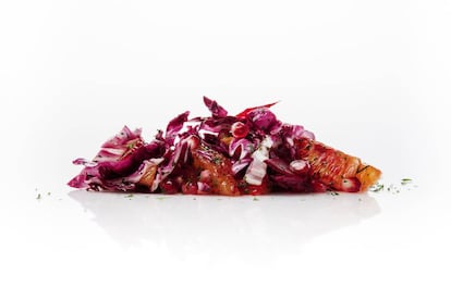 Ensalada de achicoria morada