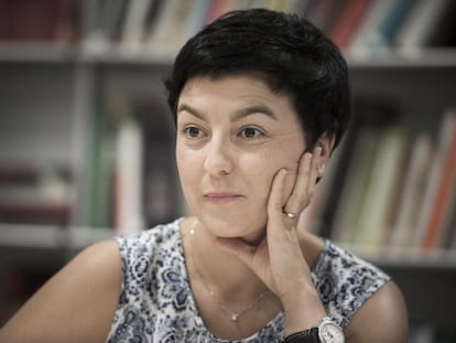 Eva Granados, en un momento de la entrevista