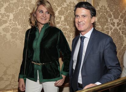 Manuel Valls Galfetti y Susana Gallardo, esta primavera en Barcelona.