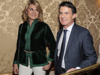 Manuel Valls Galfetti y Susana Gallardo, esta primavera en Barcelona.