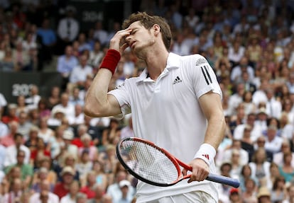 El británico Andy Murray se lamenta en un momento del partido contra Rafa Nadal.