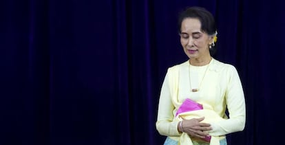 Aung San Suu Kyi.