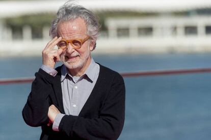 Fernando Colomo, antes de la rueda de prensa de su película 'Antes de la quema', el domingo en Málaga.