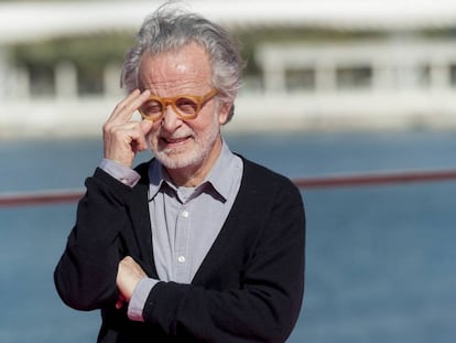 Fernando Colomo, antes de la rueda de prensa de su película 'Antes de la quema', el domingo en Málaga.