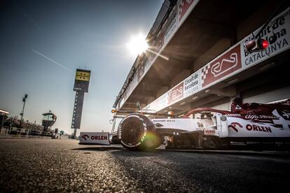 Entrenamientos en el Circuit de Catalunya.