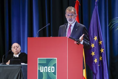 Felipe VI subrayó, durante el acto de apertura del curso 2022-2023, que las universidades deben contar “con recursos humanos y financieros adecuados y suficientes”, así como seguir avanzando hacia la internacionalización de sus centros.