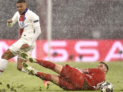 PSG's Kylian Mbappe en la Champions League