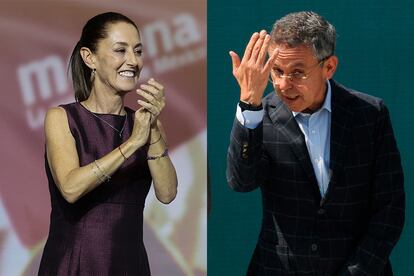 Claudia Sheinbaum y César Yáñez.