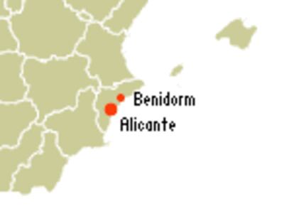 Localizador del lugar de las explosiones