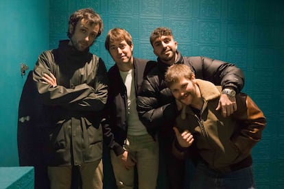 Retratos de la banda Camellos: De izquierda a derecha son Frankie, Fer, Jorge y Tommy.