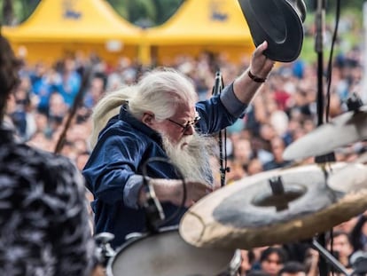 Hermeto Pascoal em festival de Blues e Jazz em São Paulo. 