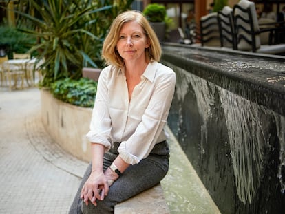 La oncóloga Sarah Blagden, de la Universidad de Oxford, fotografiada el 16 de abril en el Hotel Intercontinental, en Madrid.