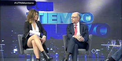 Sandra Barneda y Cristóbal Montoro, en 'Un tiempo nuevo'.